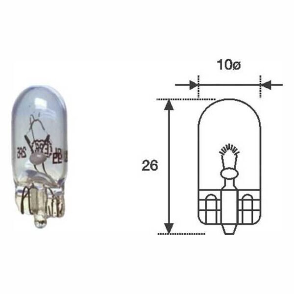 MAGNETI MARELLI žarulja ubodna plava 12V 5W W2,1x9,5d W5W  - 002051900000