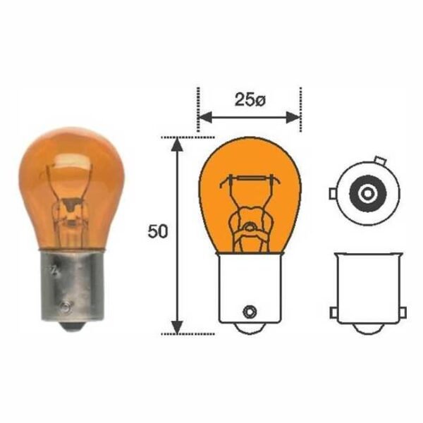 MAGNETI MARELLI žarulja PY21W, BAU15s, 12V 21W - 008507100000