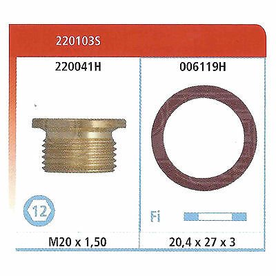 CORTECO vijak kartera s brtvom Vijak kartera M20x1,50x9 - brtva 20,4x27x3mm