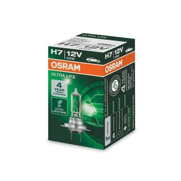 OSRAM žarulja H7 12V/55W PX26D ULTRA LIFE
