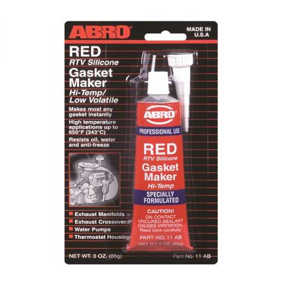 ABRO Red RTV Silicone Gasket Maker 85gr - silikon za brtvljenje crveni