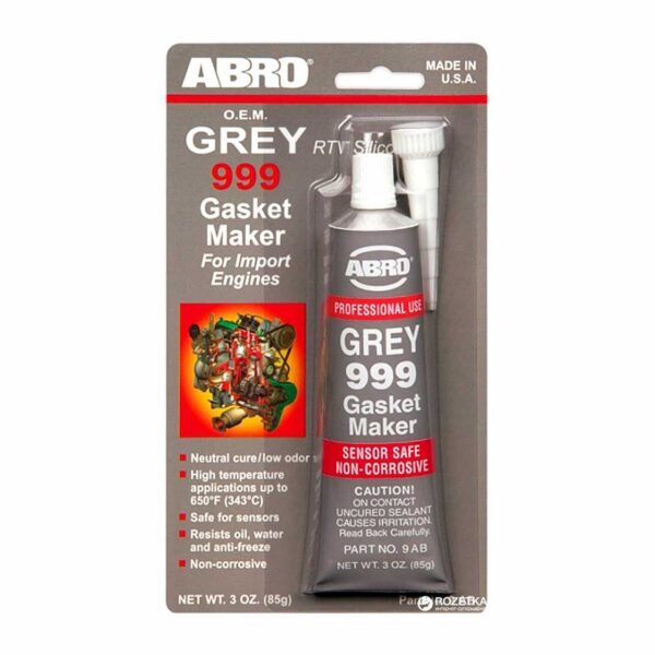 ABRO RTV Silicone Gasket Maker 85gr - silikon za brtvljenje sivi
