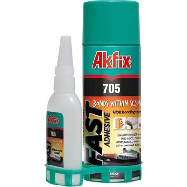 AKFIX 705 brzo superjako ljepilo u spreju sa aktivatorom 200ml + 50gr