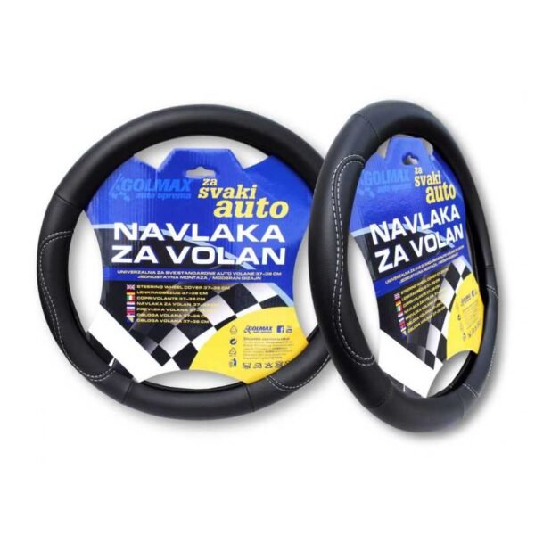 Navlaka volana 37-39 cm za standardne volane - crna/bijeli konac