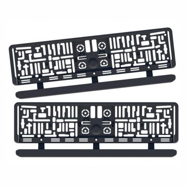 PVC nosači registarskih pločica - crni