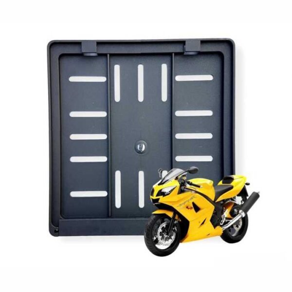 PVC nosač reg. pločice za motocikle - crni