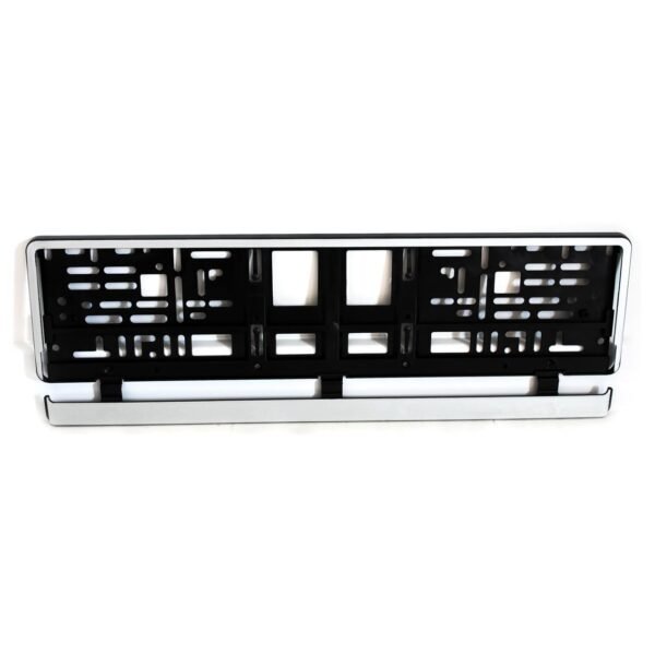 PVC nosač registarskih pločica - srebrni (1 kom)