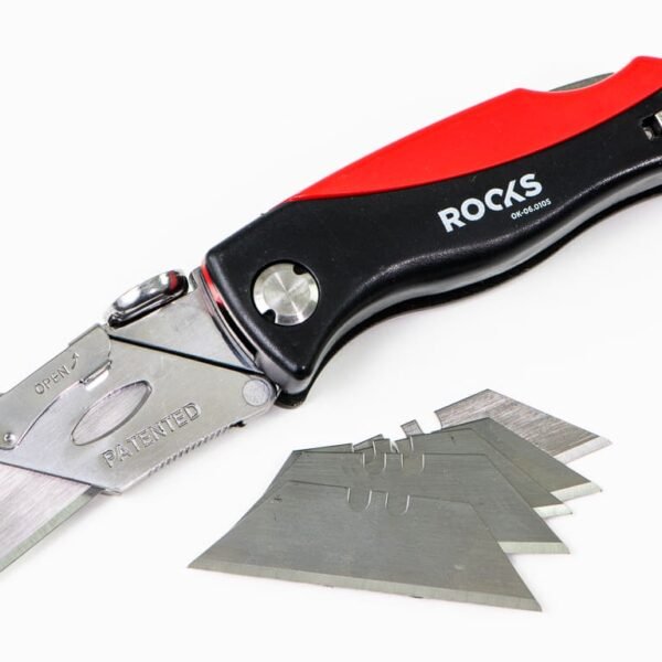ROOKS-Skalpel sa izmjenjivim oštricama + rezervne oštrice - sklopivi SK5
