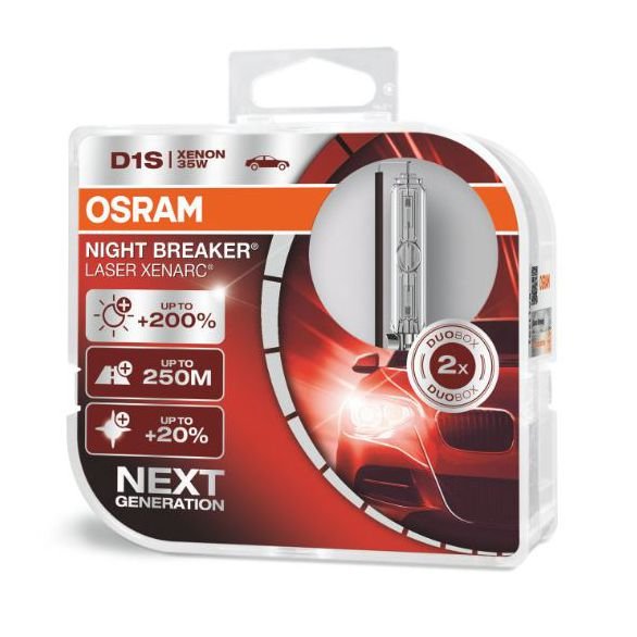 OSRAM set Xenon žarulja NIGHT BREAKER LASER XENARC D1S 85V 35W - PK32D-2