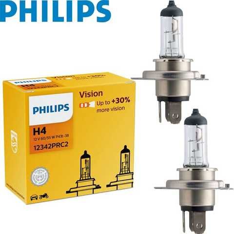 PHILIPS 12V H4 60/55W +30% Vision Plus 2 komada -set P43t