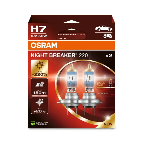 OSRAM NIGHT BREAKER 220 H7 PX26d žarulje 2 komada set