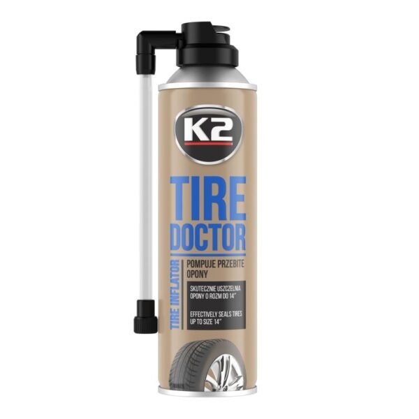 K2 TIRE DOCTOR 400ml sprej za krpanje guma