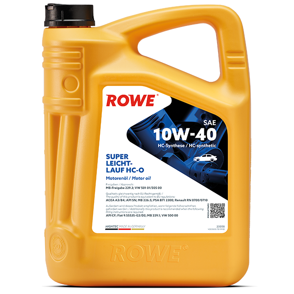 ROWE HIGHTEC SUPER LEICHTLAUF HC-O SAE 10W40 motorno ulje 5 litara
