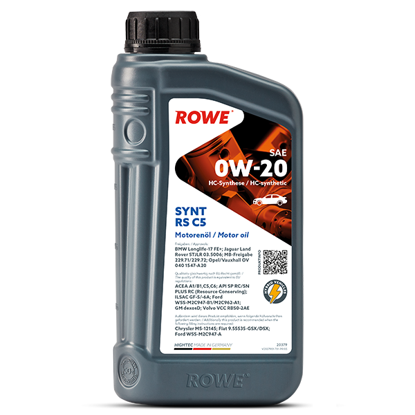 ROWE HIGHTEC SYNT RS C5 SAE 0W20 motorno ulje 1 litra