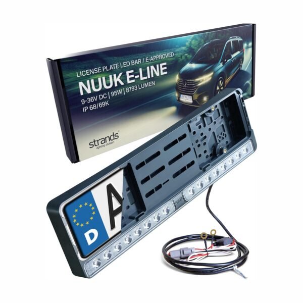 STRANDS Nuuk E-line DUO Led Bar – nosač registracijskih pločica sa LED svjetlom