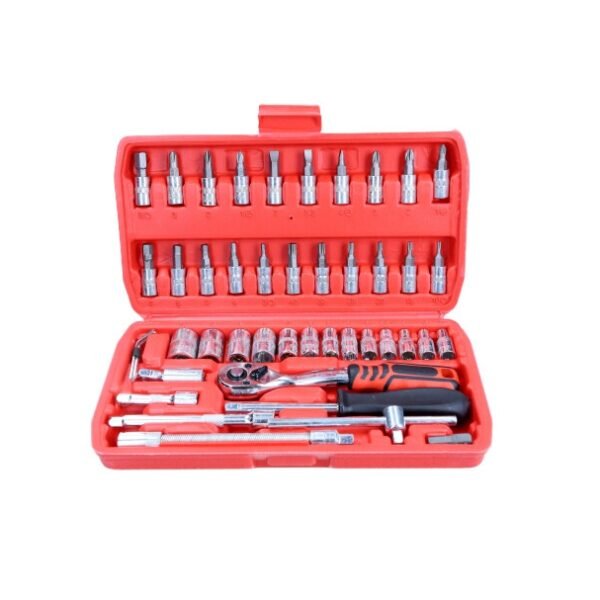 CTX WERKZEUGE set alata nasadnih ključeva s račnom u koferu - 46 dijelova
