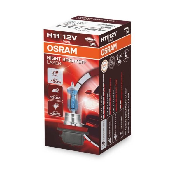 OSRAM NIGHT BREAKER LASER  +150% H11 PGJ19-2 žarulja