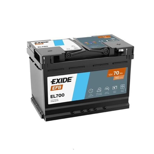 EXIDE EFB Start-Stop akumulator 12V 70Ah EN760A - 278/175/190